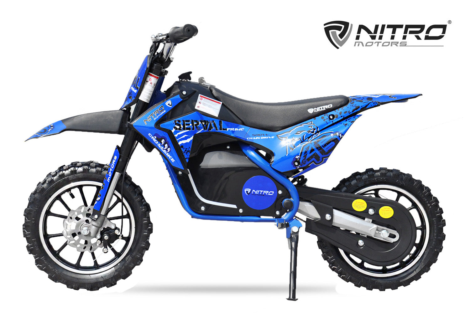 Dirt Bike Cross enfant Nitro 500W Eco Serval PRM 10 Bleu