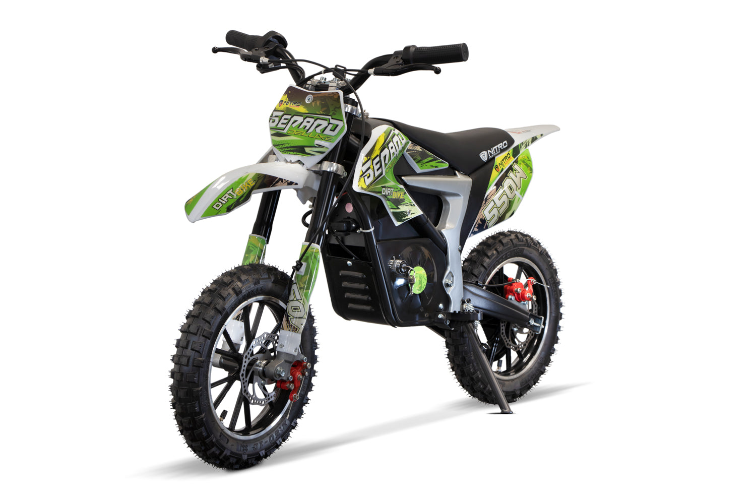 Dirt Bike Cross enfant Nitro 550W Eco Cheetah DLX 10 Vert