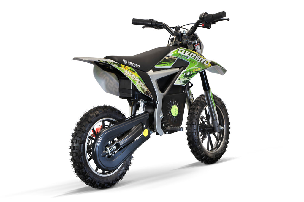 Dirt Bike Cross enfant Nitro 550W Eco Cheetah DLX 10 Vert
