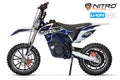 Dirt Bike Cross enfant Nitro 550W Eco Gazelle Lithium DLX 10 Bleu