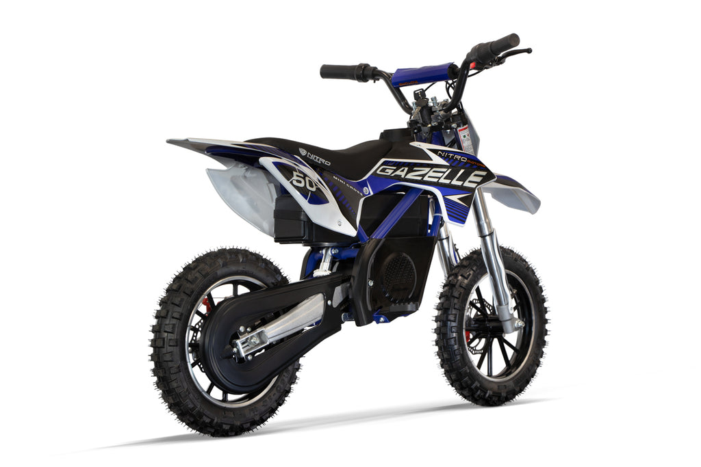 Dirt Bike Cross enfant Nitro 550W Eco Gazelle Lithium DLX 10 Bleu