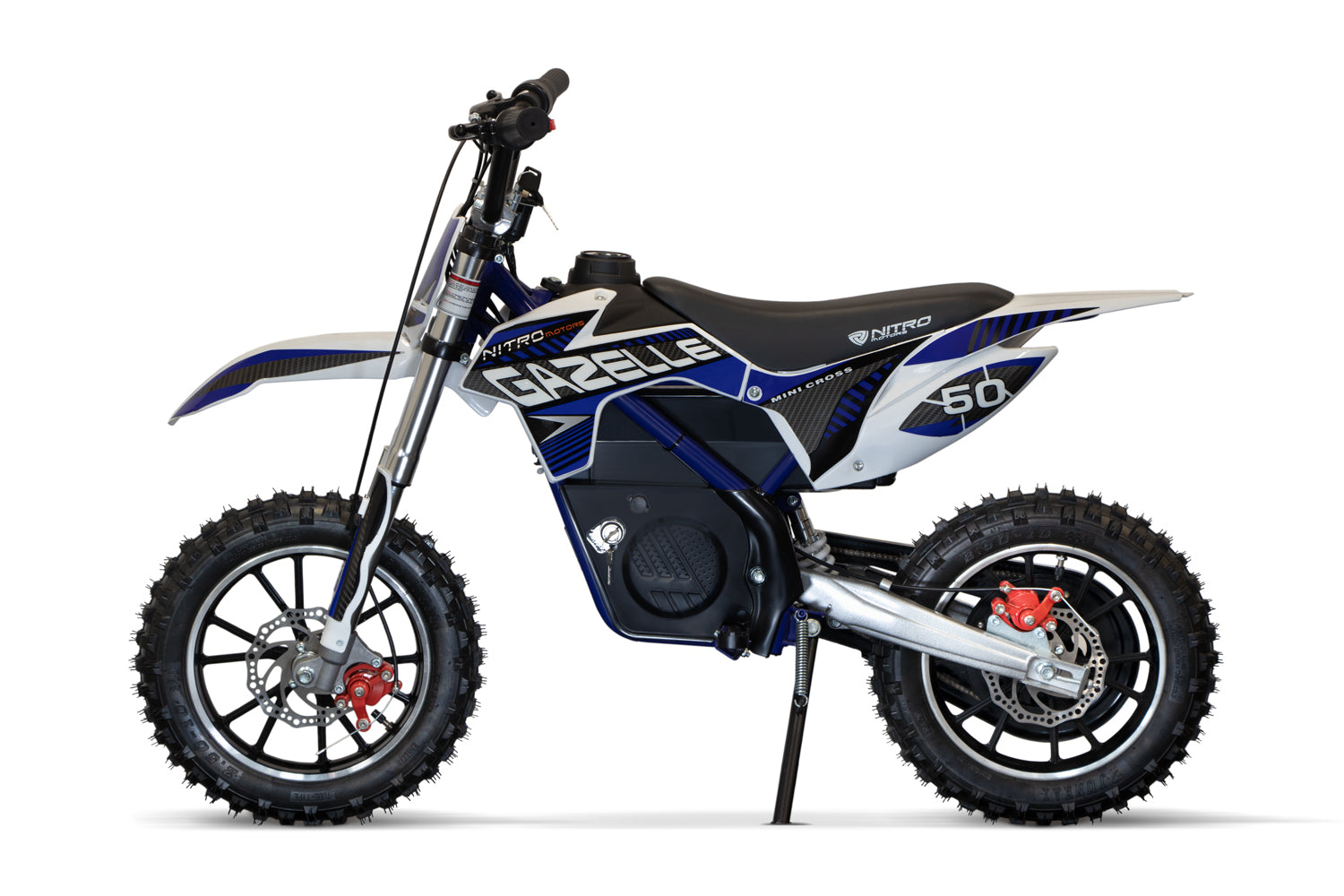 Dirt Bike Cross enfant Nitro 550W Eco Gazelle Lithium DLX 10 Bleu