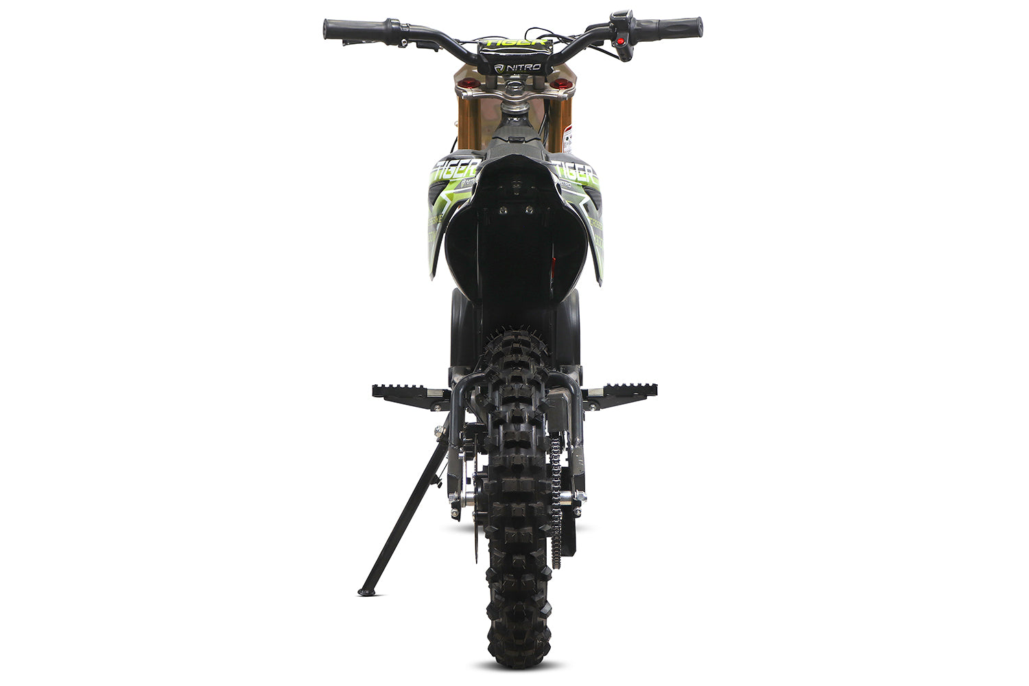 Dirt Bike Cross enfant Nitro 1300W 13Ah Lithium Eco Tiger DLX 14 Vert