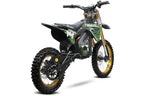 Dirt Bike Tout-terrain électrique Nitro 1300W Tiger Lithium 13Ah 14/12 sans balais DLX Vert