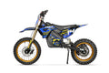 Dirt Bike Tout-terrain électrique Nitro 1300W Tiger Lithium 13Ah 14/12 sans balais DLX Bleu