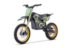 Dirt Bike électrique Nitro tout-terrain 1800W 48V Tiger Lithium 13Ah 14/12 Vert