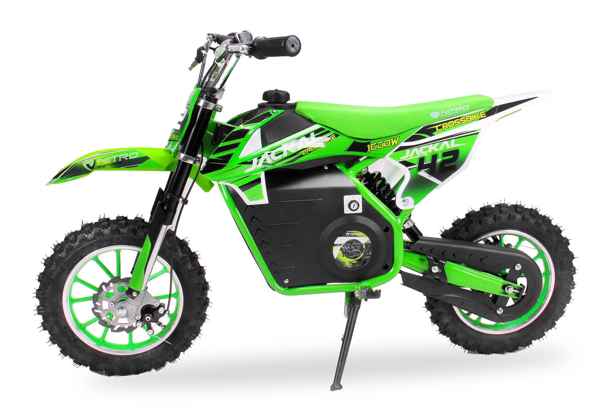 Dirt Bike Nitro 1000W Eco Cross enfants Jackal Sport 10 Vert