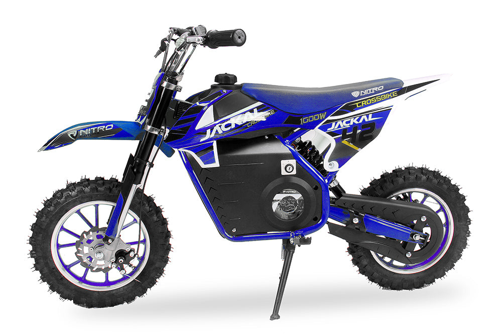 Dirt Bike Nitro 1000W Eco Cross enfants Jackal Sport 10 bleu
