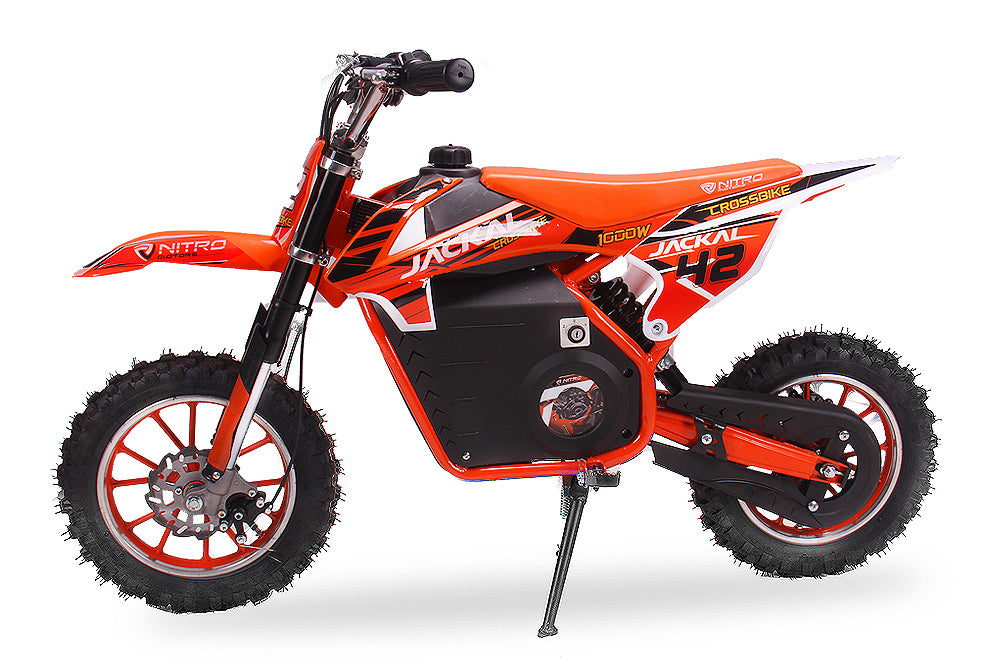 Dirt Bike Nitro 1000W Eco Cross enfants Jackal Sport 10 Orange