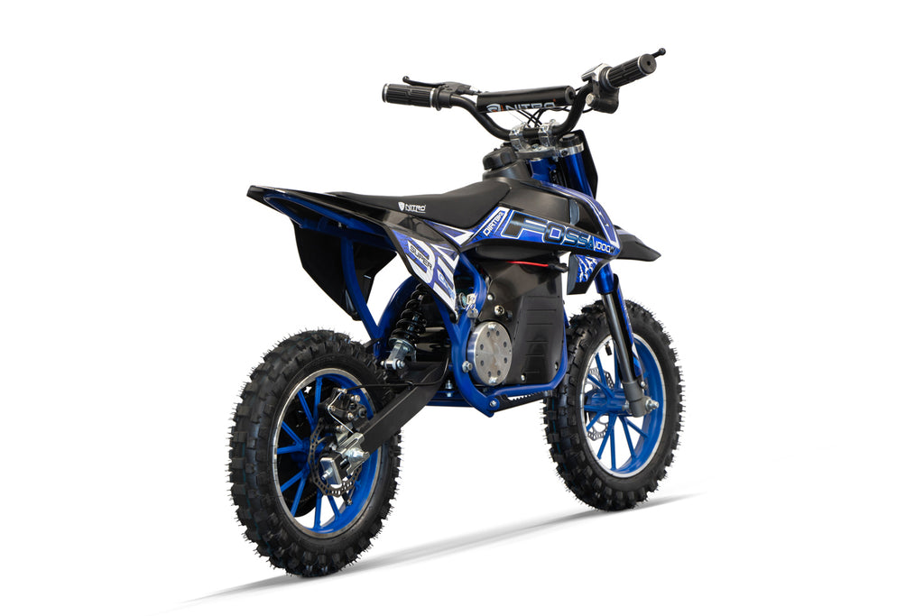 Dirt Bike Cross enfant Nitro 1000W Eco midi Fossa Fun 10 Bleu