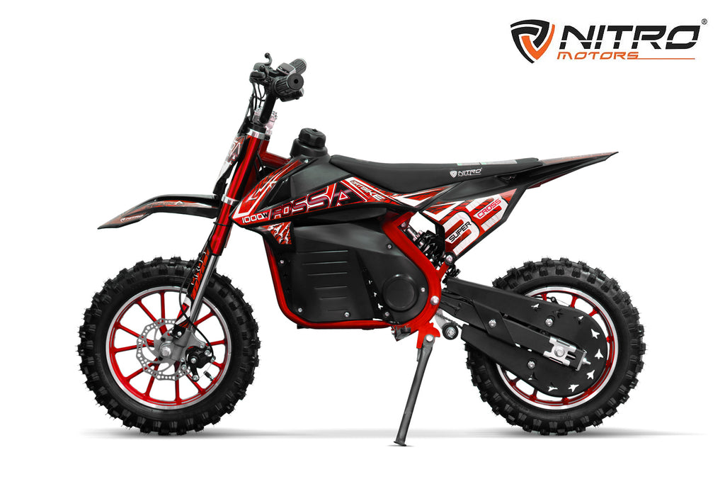Dirt Bike Cross enfant Nitro 1000W Eco midi Fossa Fun 10 Rouge