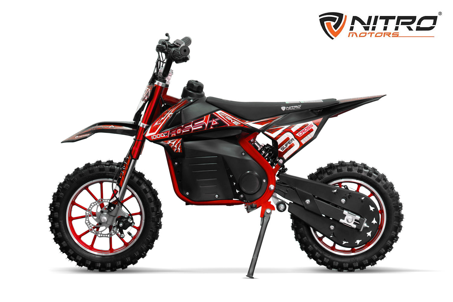 Dirt Bike Cross enfant Nitro 1000W Eco midi Fossa Fun 10 Rouge
