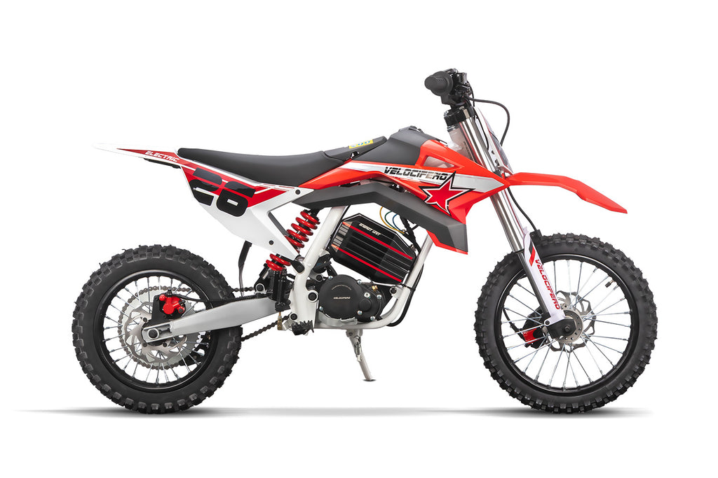 Pocket Bike électrique enduro 1000W Rouge