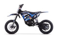 Dirt Bike Cross Enfant Nitro 1600W 48V Lithium Eco Tiger VX DLX 12 Bleu