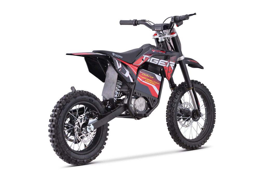 Dirt Bike Nitro 1600W 48V Lithium Eco midi Tiger VX DLX 14 Rouge