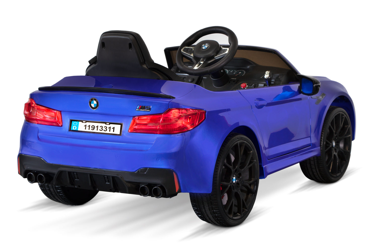 Voiture électrique enfant BMW M5 avec plaque d'immatriculation 2x35 W 12V 7Ah