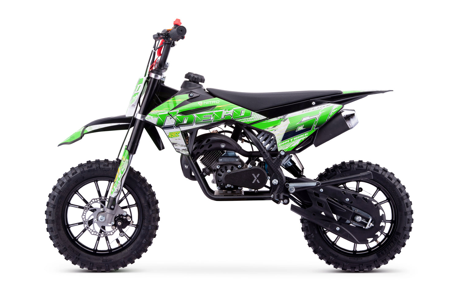 Dirt Bike enfants Nitro 49cc Coelo Pullstart DLX 10 Vert