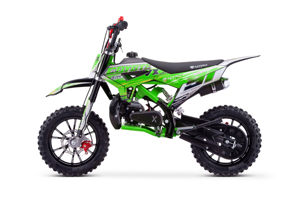 Dirt Bike enfants Nitro 49cc Coyote VX DLX 10 Vert