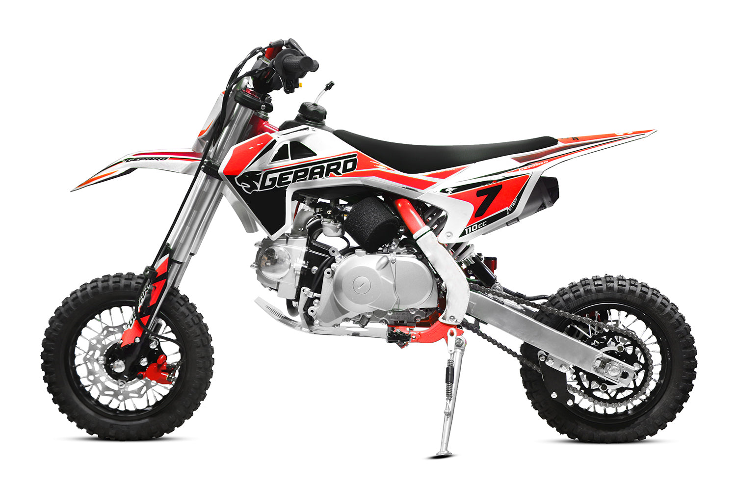 Dirt Bike Nitro Dorado 110 cm3 10 pouces démarrage électrique Rouge