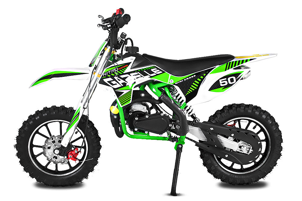 Dirt Bike Nitro 49cc Gazelle DLX 10 Vert