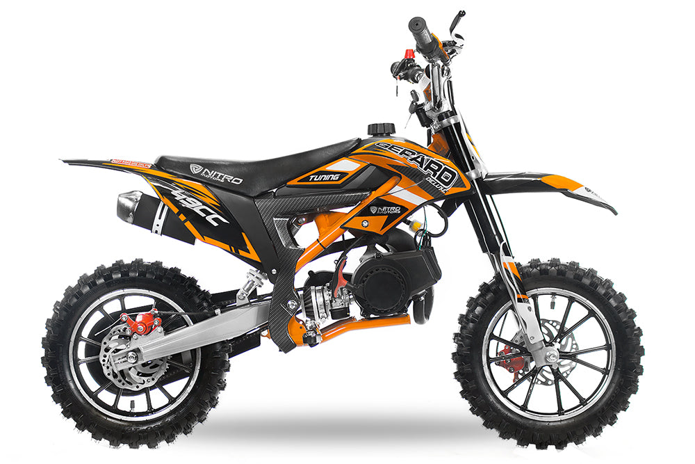 Dirt Bike Nitro 49cc Cheetah DLX 10 Orange