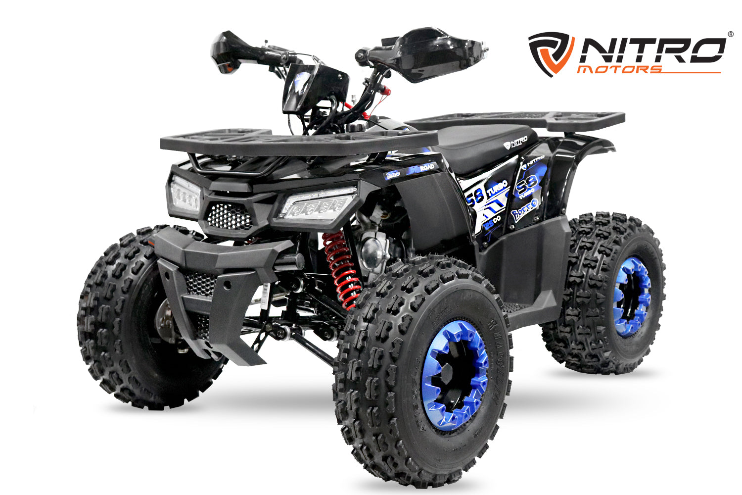 Quad Enfant Nitro 125cc midi Rocco RS8 3G Platinium bleu