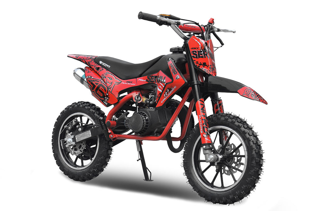 Dirt Bike Nitro 49cc Serval PRM 10 Rouge